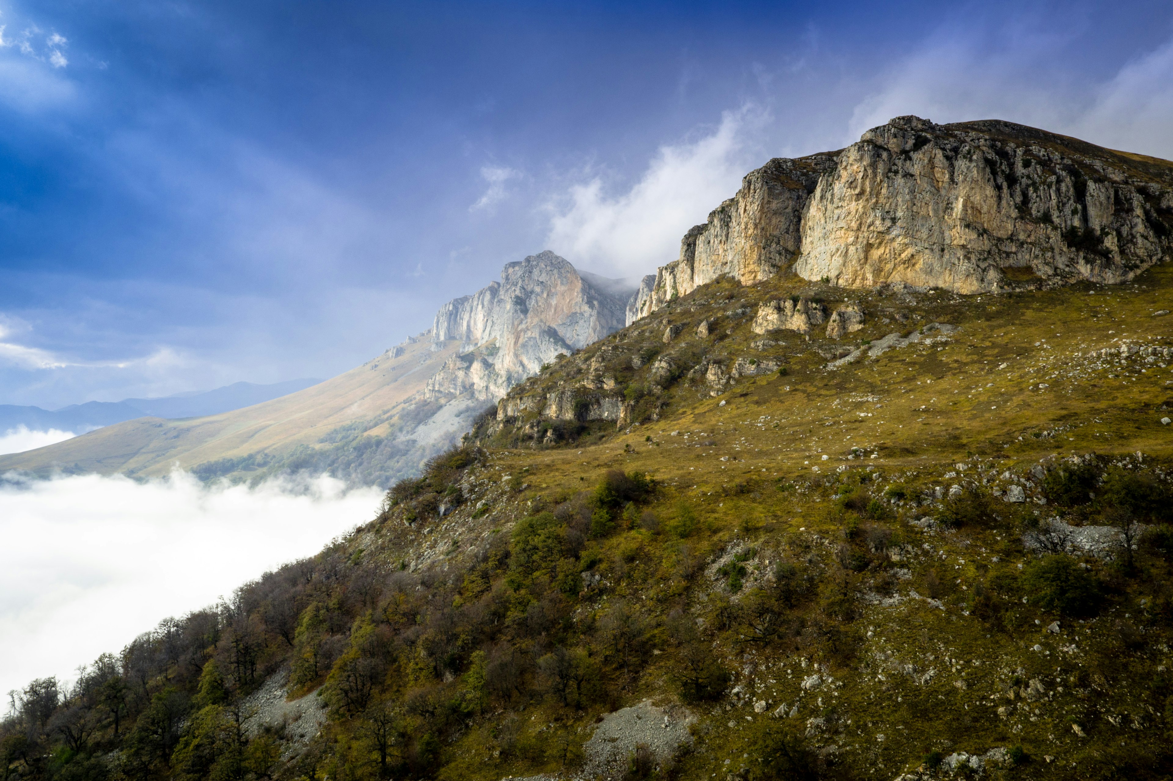 Cliffs in Dilijan National Park, Armenia